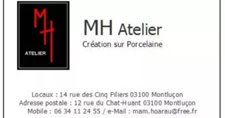 MH Atelier : création sur porcelaine MH Atelier : création sur porcelaine