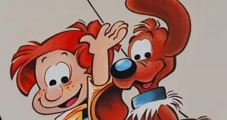 Mur peint "Boule et Bill" Mur peint "Boule et Bill"