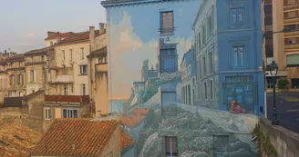 Mur peint "La Fille des Remparts" Mur peint "La Fille des Remparts"