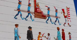 Mur peint "Le Défilé" Mur peint "Le Défilé"