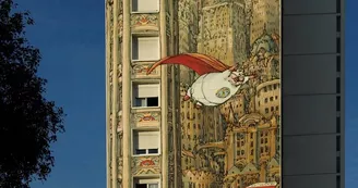 Mur peint "New-York Sur Charente" Mur peint "New-York Sur Charente"