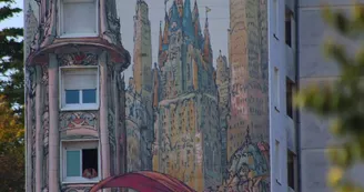 Mur peint "New-York Sur Charente" Mur peint "New-York Sur Charente"