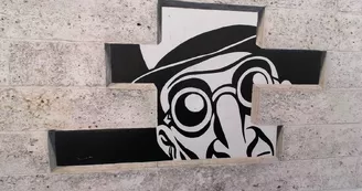 Mur peint "Réalité, Sortie de Secours" Mur peint "Réalité, Sortie de Secours"