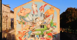Mur peint "Uderzo dans son cosmos" Mur peint "Uderzo dans son cosmos"