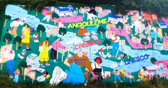 Mur peint "Angoulême ville créative" Mur peint "Angoulême ville créative"