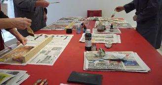 Blandine Calendrier, plasticienne et calligraphe Blandine Calendrier, plasticienne et calligraphe