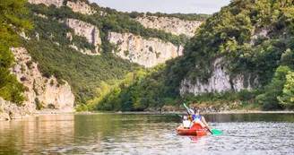 Canoë - Kayak de Vallon à St Martin d'Ardèche - 8 + 24 km / 2 jours avec La Vernède