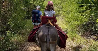Randonner en itinérance avec un âne dans les Gorges de l'Ardèche