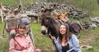 Randonnée avec ânes à la journée Randonnée avec ânes à la journée