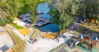 Bassins de nage au Lac Nord de Cruas