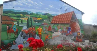 Fresque murale de Boucheporn Fresque murale de Boucheporn
