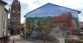 Fresque murale de Boucheporn Fresque murale de Boucheporn