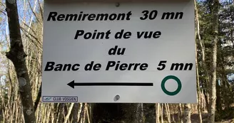 Point de vue du banc de pierre