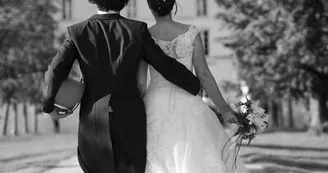 Photo d'un mariage au Château de la Bône