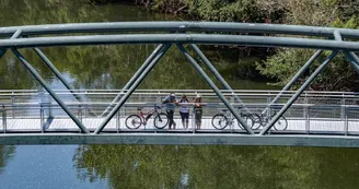 Moulin du Duellas-passerelle-velos-drone-vallee-isle-perigord