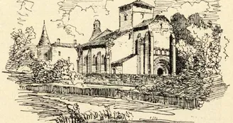 Peujard Eglise Notre-Dame Croquis de Léo Drouyn