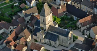 vue aérienne daglan