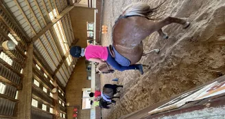Équitation au centre équestre de Lathus
