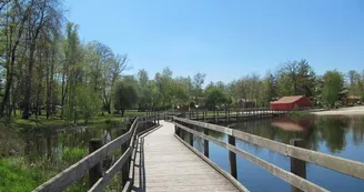 Saint-Estephe Etang passerelle