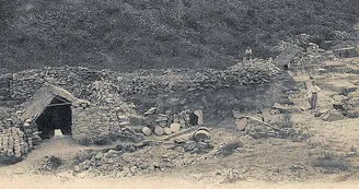 Carte postale carrière de meules de Provencheres-sur-Meuse