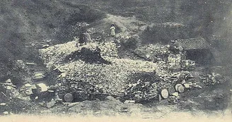 Carte postale carrière de meules de Provencheres-sur-Meuse