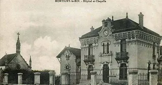 Carte postale de l'école ménagère de Montigny-le-Roi