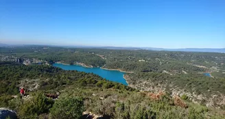 Lac de Bimont vue de la montagne