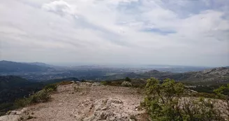 Vue du sommet du Garlaban